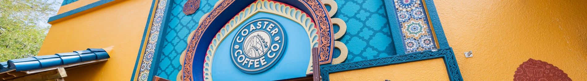 Coaster Coffee Company proudly serving Starbucks® beverages at Busch Gardens Tampa Bay.