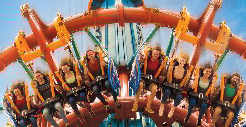 Ride the Falcon's Fury at Busch Gardens Tampa Bay