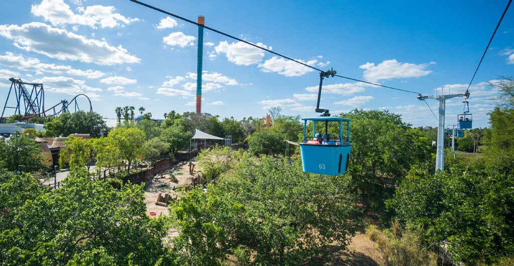 Skyride at Busch Gardens  Tampa Bay