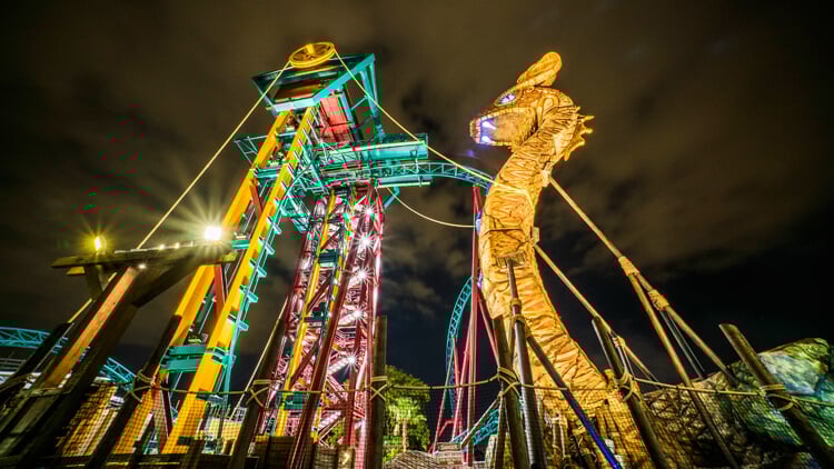 Ride Cobra's Curse at Busch Gardens Tampa Bay