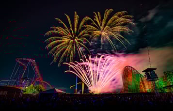 Fireworks from the Festival Field