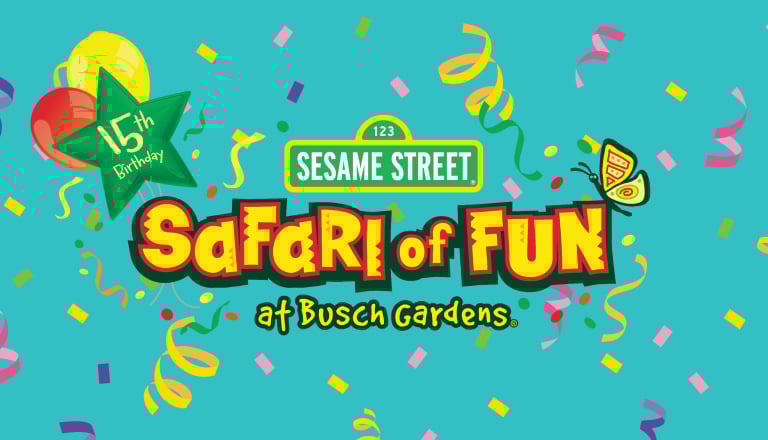Sesame Street Safari of Fun at Busch Gardens 15th Birthday