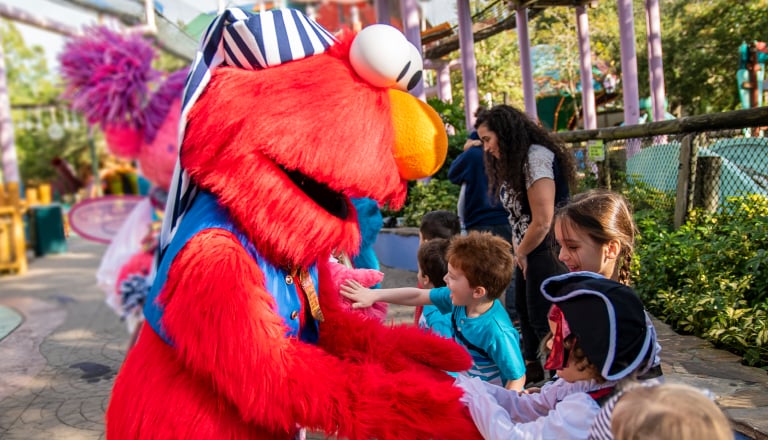 Pirate Elmo at Sesame Street Kids Weekends at Busch Gardens Tampa Bay