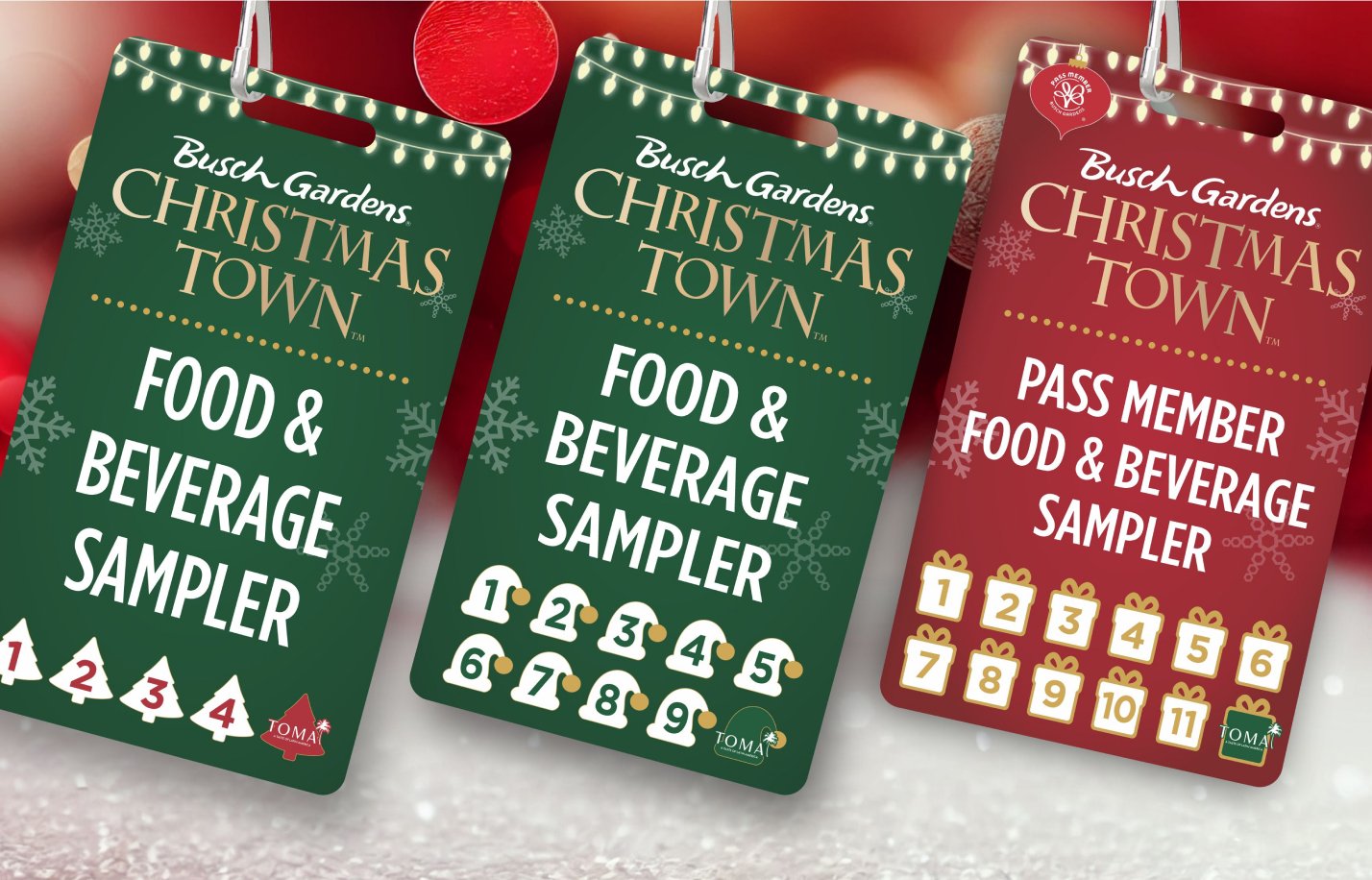 Christmas Town Samplers at Busch Gardens Tampa Bay