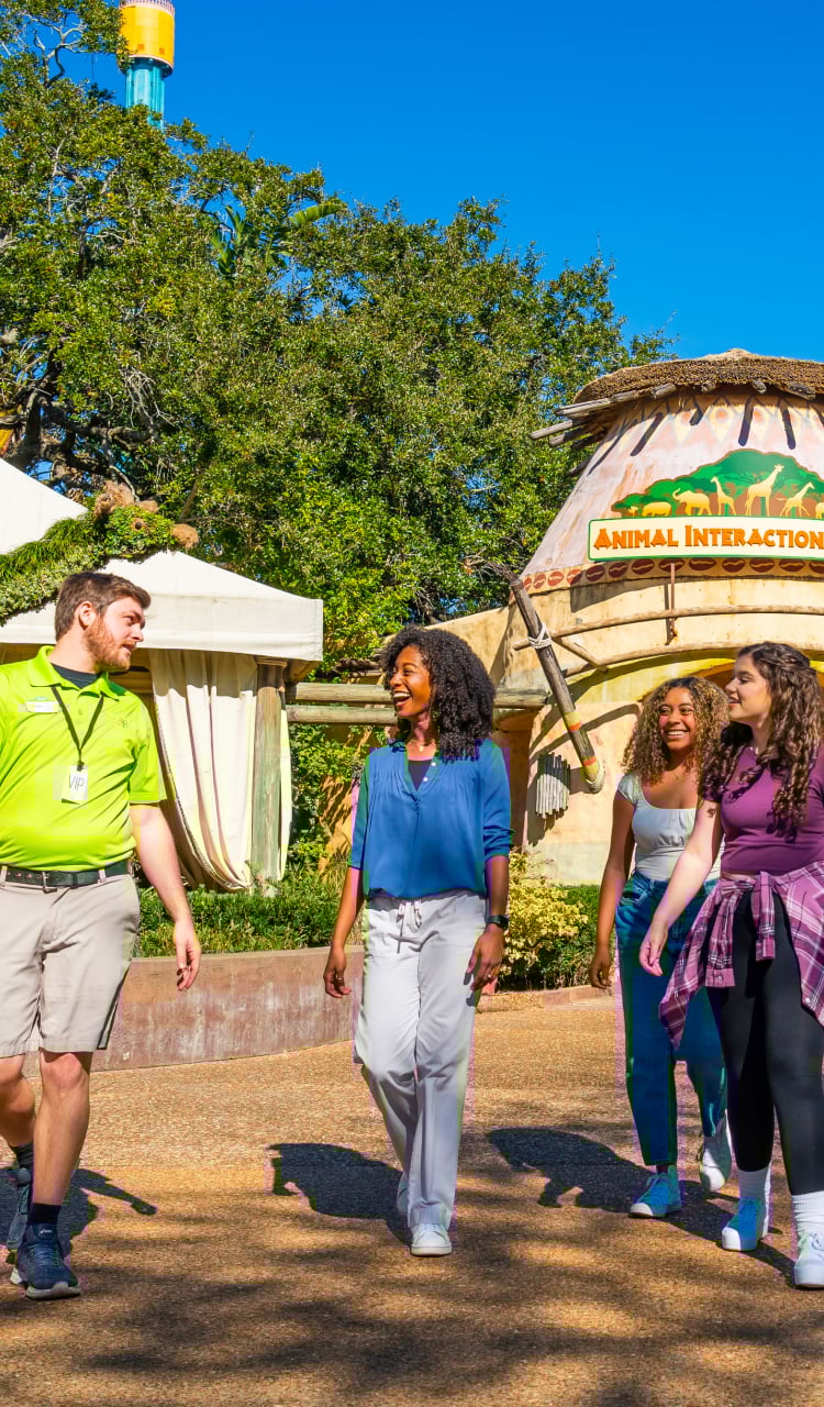Group on a VIP tour at Busch Gardens Tampa Bay
