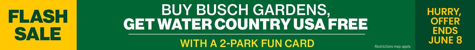 Busch Gardens Williamsburg Flash Sale