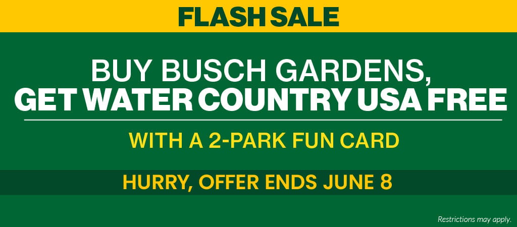 Busch Gardens Williamsburg Flash Sal