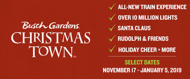Christmas Town at Busch Gardens Williamsburg celebrates its 10th anniversary