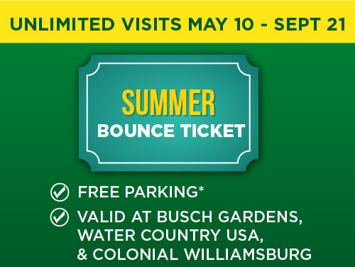 Busch Gardens Williamsburg & Water Country USA Summer Bounce
